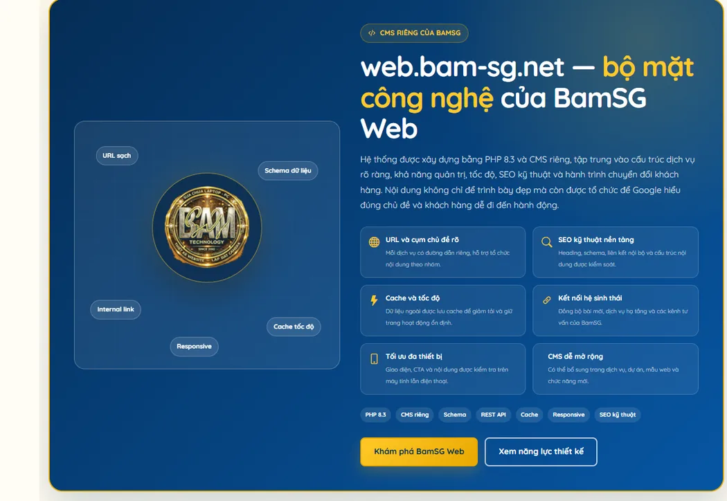Hệ thống SEO website gồm cấu trúc nội dung kỹ thuật tốc độ và quản trị
